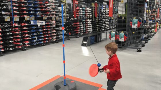 Inside Calgary's Decathlon sporting goods store before it opens