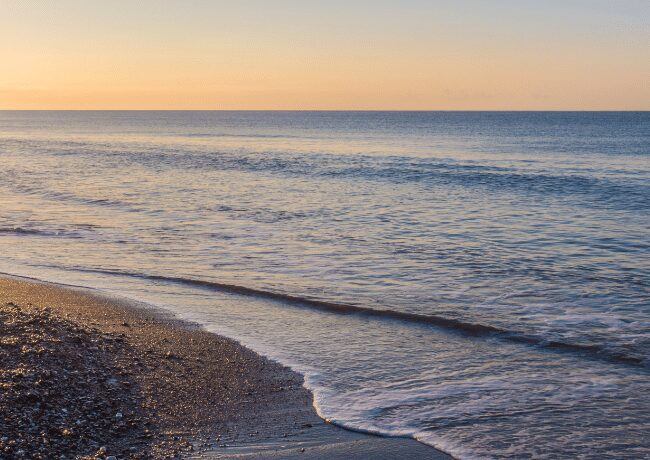 Sunset in Malaga Spain.