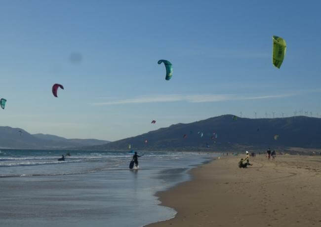 People enjoying outdoor activities at Southern Spain.