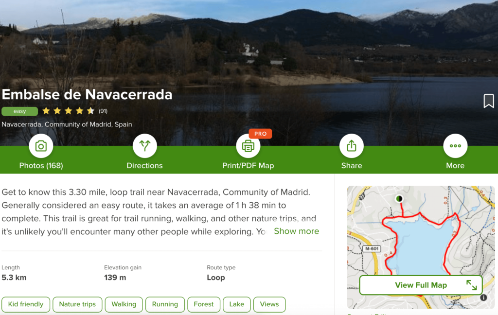 Embalse de Navacerrada-hike.