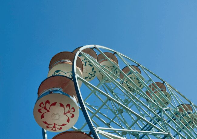 Roller coaster in Madrid.