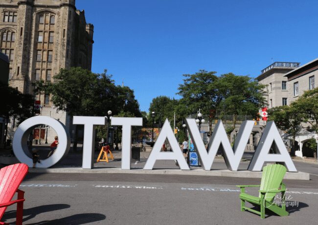 Capture the essence of Canada's capital city with the iconic Ottawa sign, 0ne of the best things to do in Ottawa with kids. Standing tall and proud, symbolizing the vibrant energy, rich history, and diverse culture that await visitors in this captivating place.