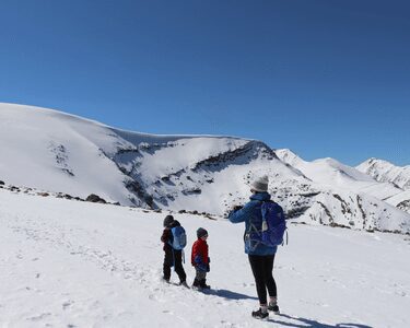 canadian rockies in the winter