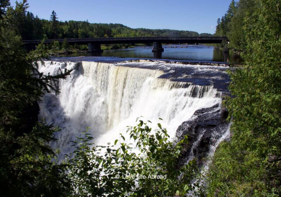 View of the falls at Kakabeka Falls Provincial Park