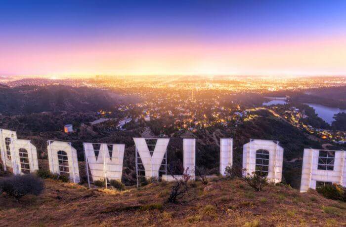 hollywood sign in Griffith Park