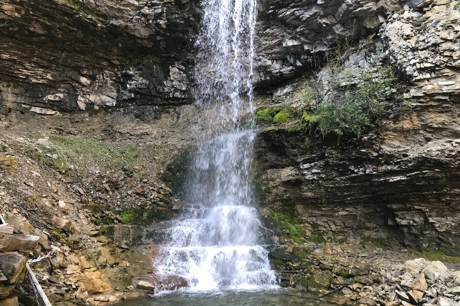 Marble Falls the upper section of Troll Falls trail