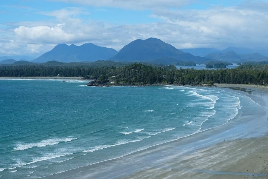 Weekend Island Getaway in Tofino View of Cox Bay