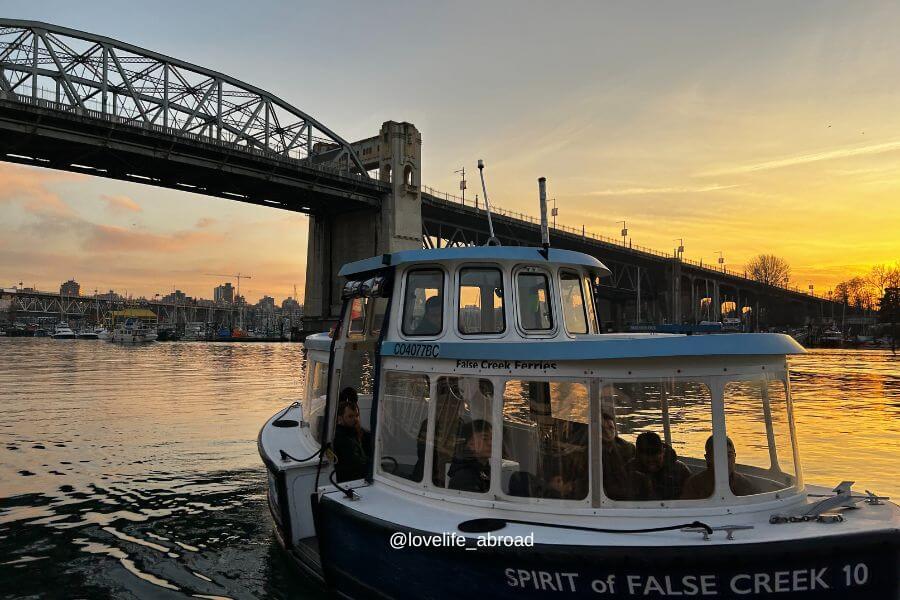 Waiting on the ferry to head to Grandville Island