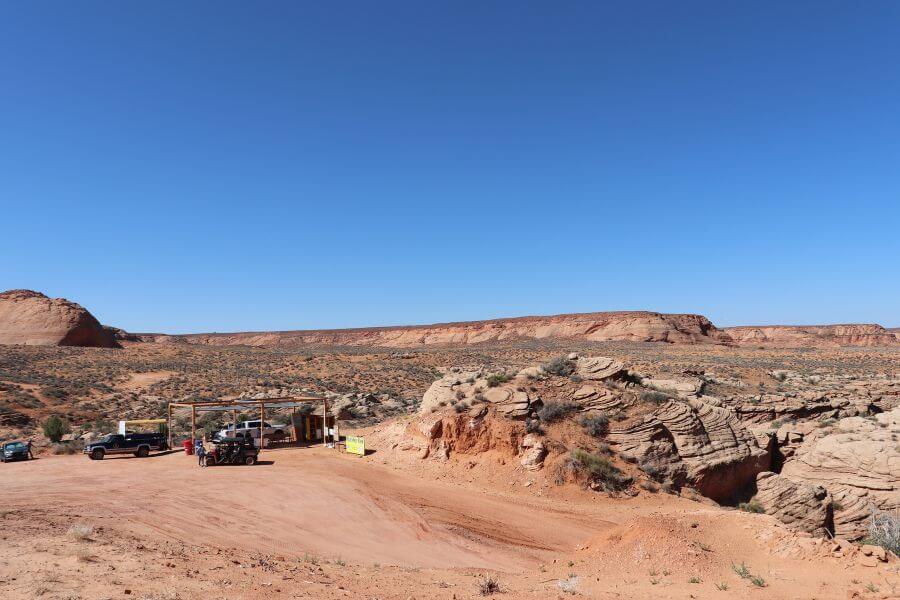 waiting on the tour guide on Navajo land