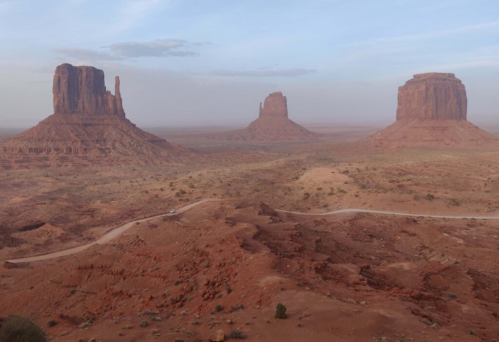 Monument Valley at the border of Arizona and Utah