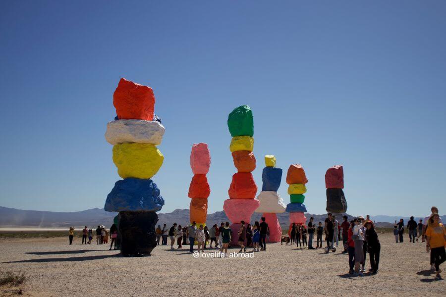 Seven Magic Mountain near Las Vegas