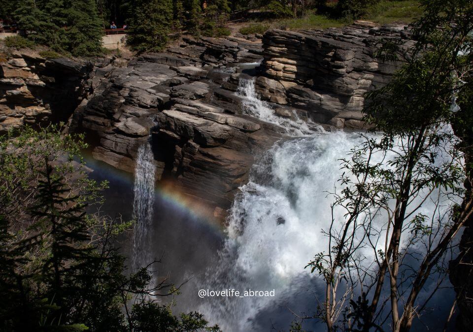 Athabasca Falls in Jasper National Park