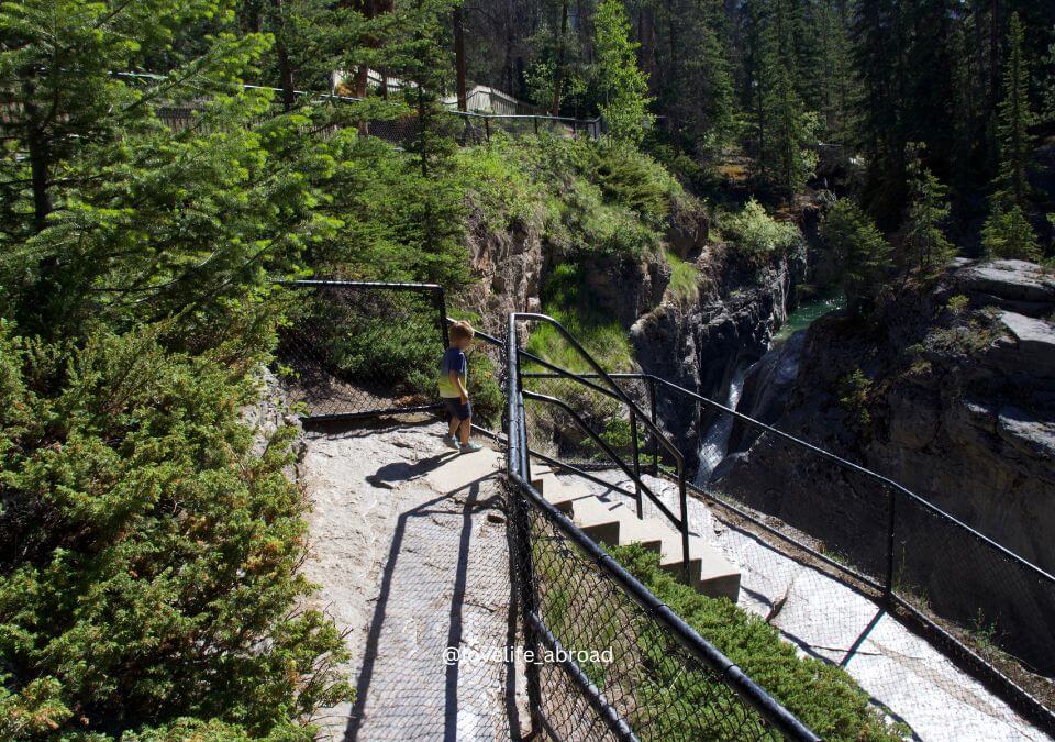 Maligne Canyon hiking trail