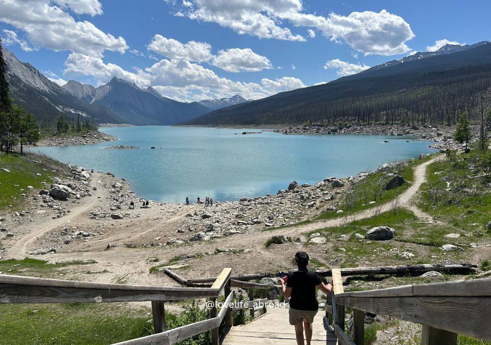 Medicine Lake on Maligne Lake Drive