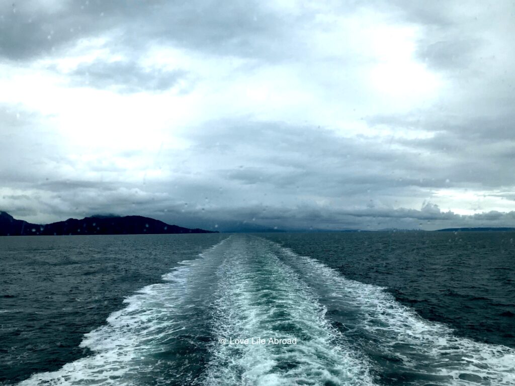 The ferry boat between Vancouver and Victora