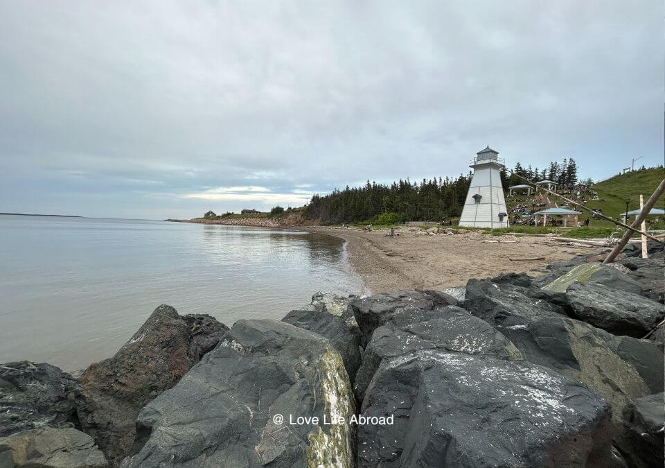 Plage Foley in downtown Caraquet