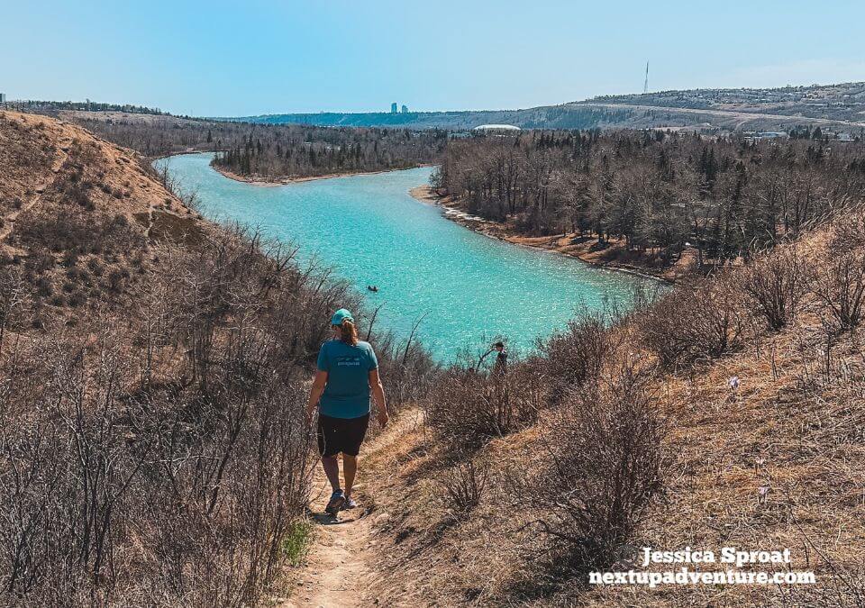 A urban walk at Waterfall Valley in Calgary