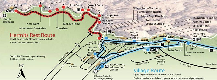 South-Rim-Shuttle-Routes