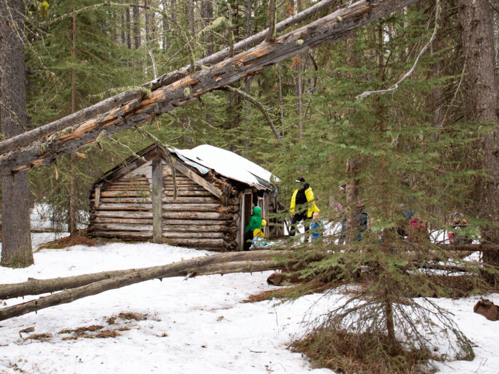 We found the Hermite of Inglismaldie cabin on the Johnson Lake trail