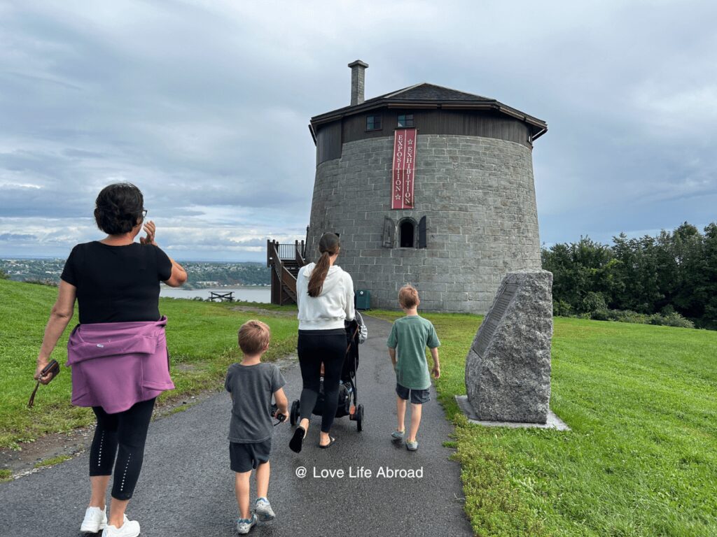 walking to the Martello Tower 1 on the Plains of Abraham