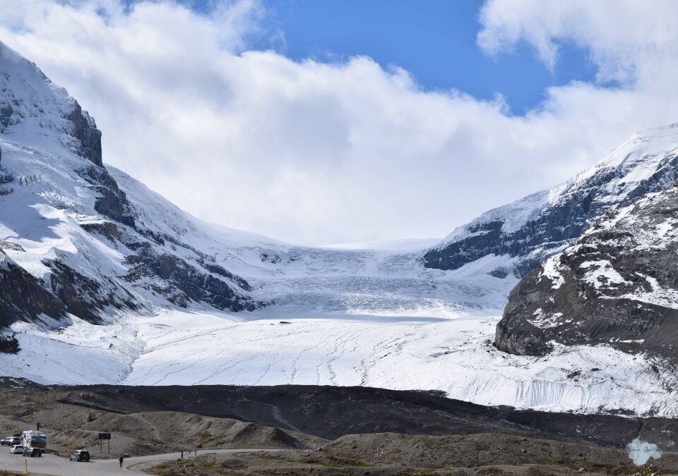 Athabasca Glacier from the Glacier Discovery Centre