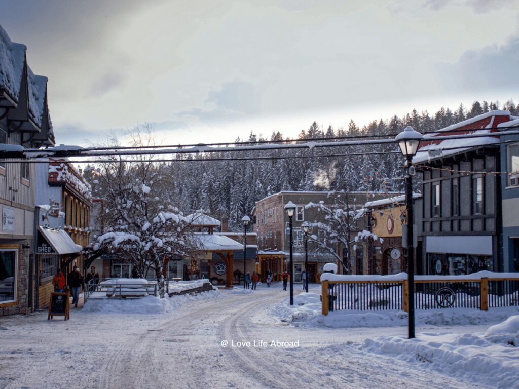 Kimberley Platzl in the wintertime