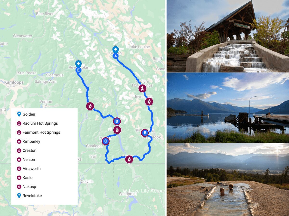 Kootenay Road Trip itinerary