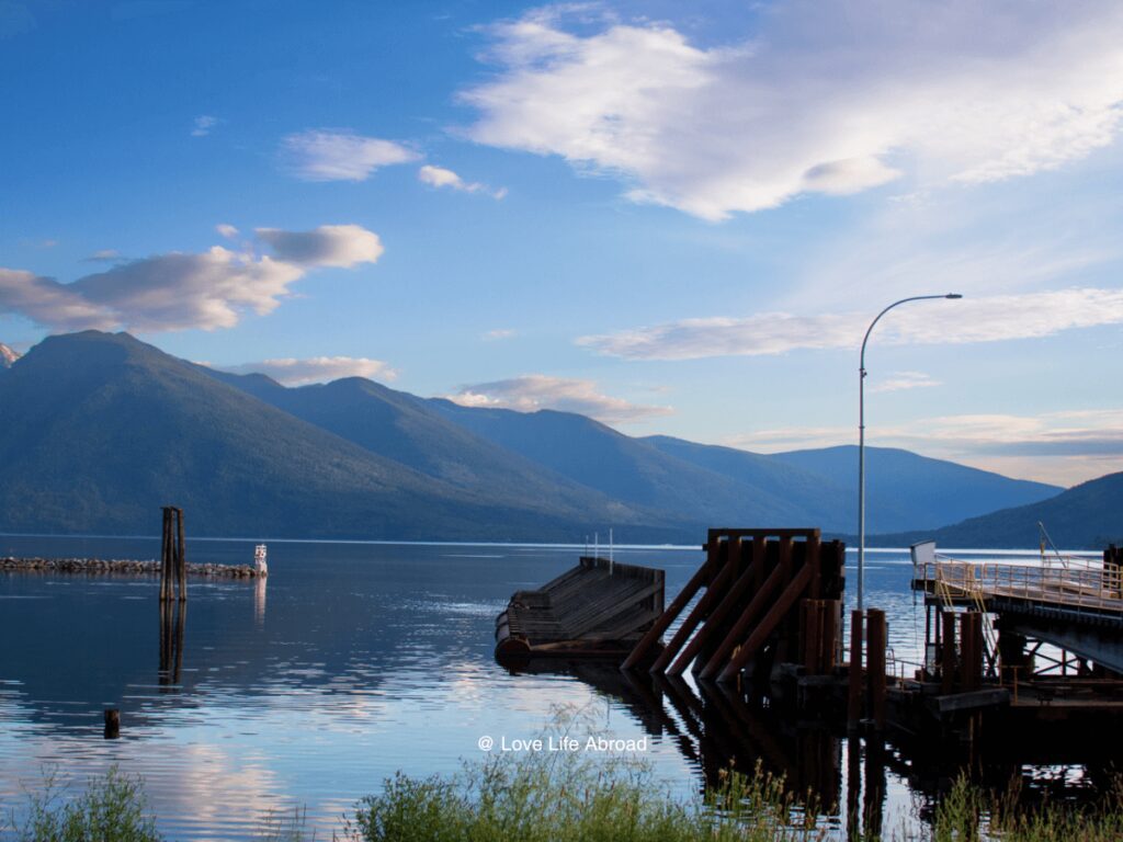 Waiting for the ferry at Kootenay Bay