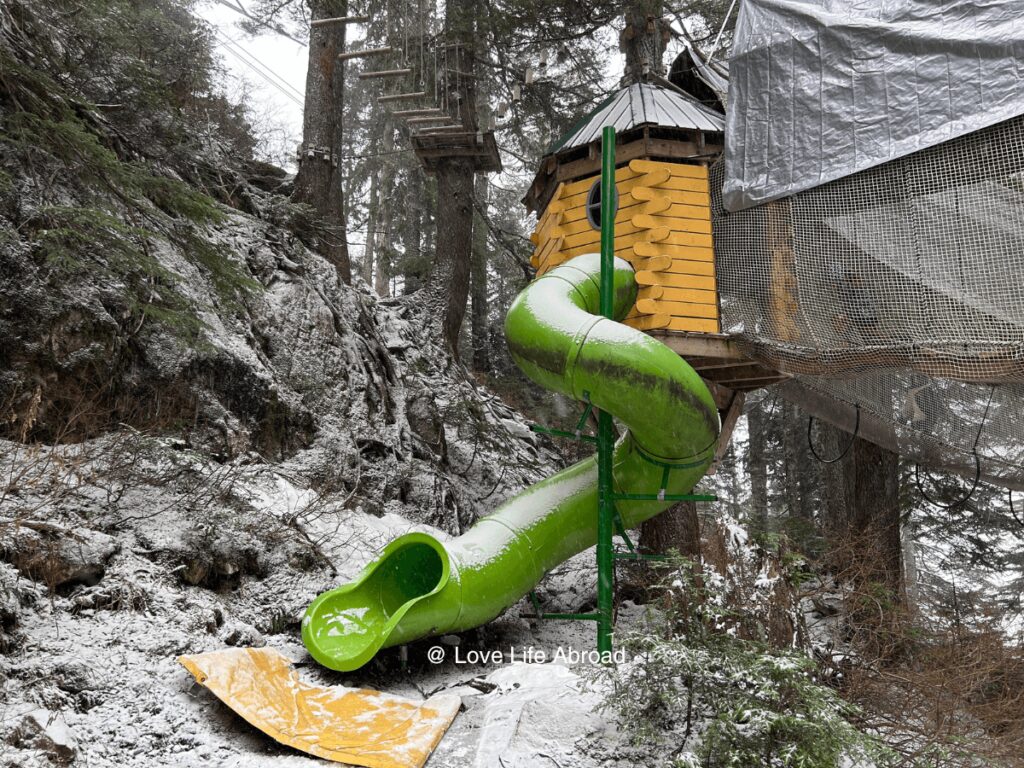 The Adventure Park at the top of Grouse Mountain