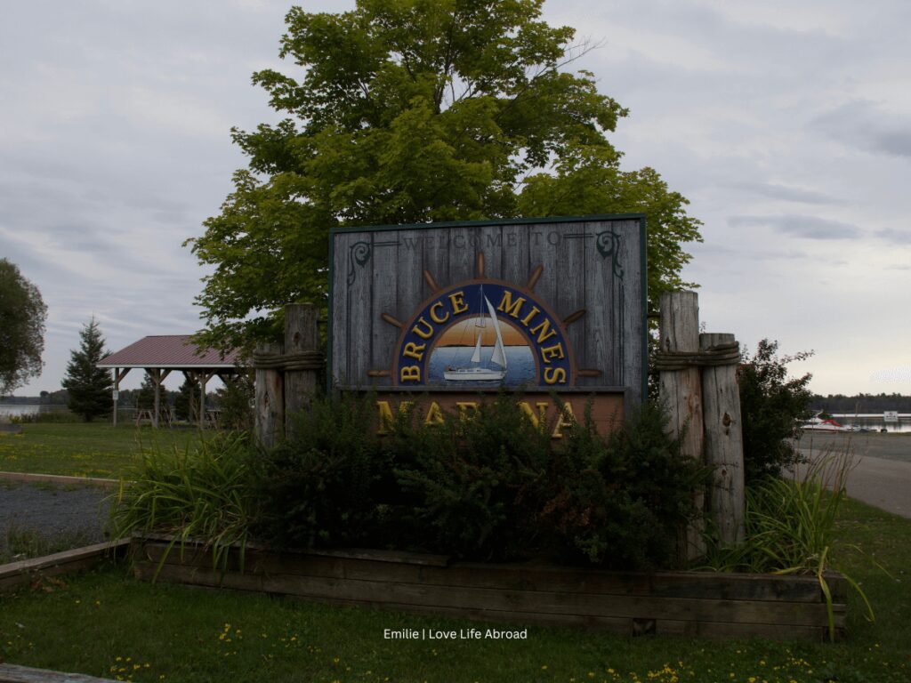 Bruce Mines Marina in Northern Ontario