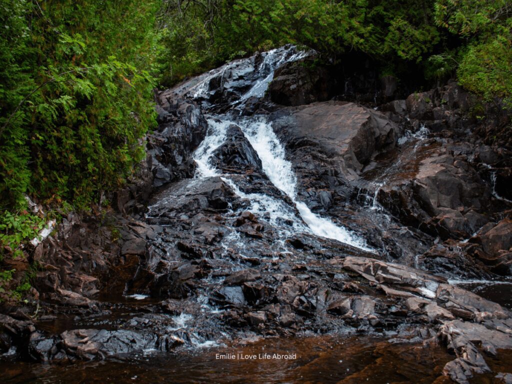 The beautiful Rainbow Falls in Northern Ontario