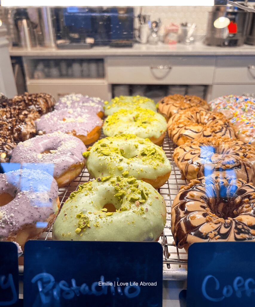 Trying to choose a delicious donuts at Tollers Bistro