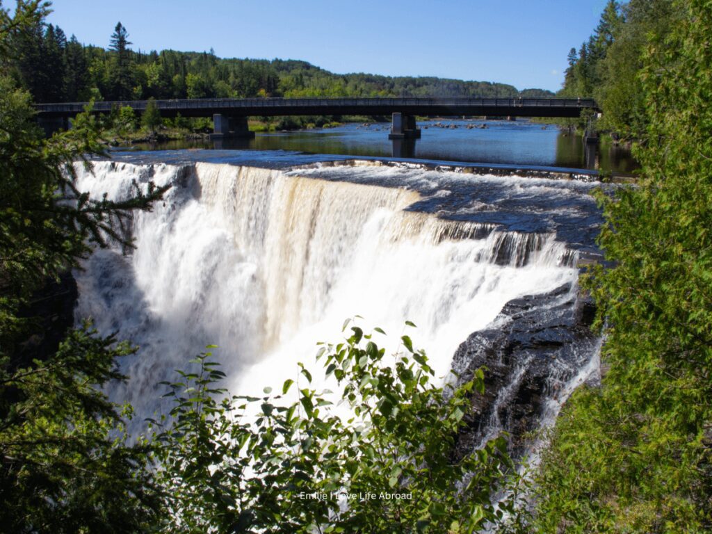 View of Kakabeka Falls Provincial Park just outside of Thunder Bay