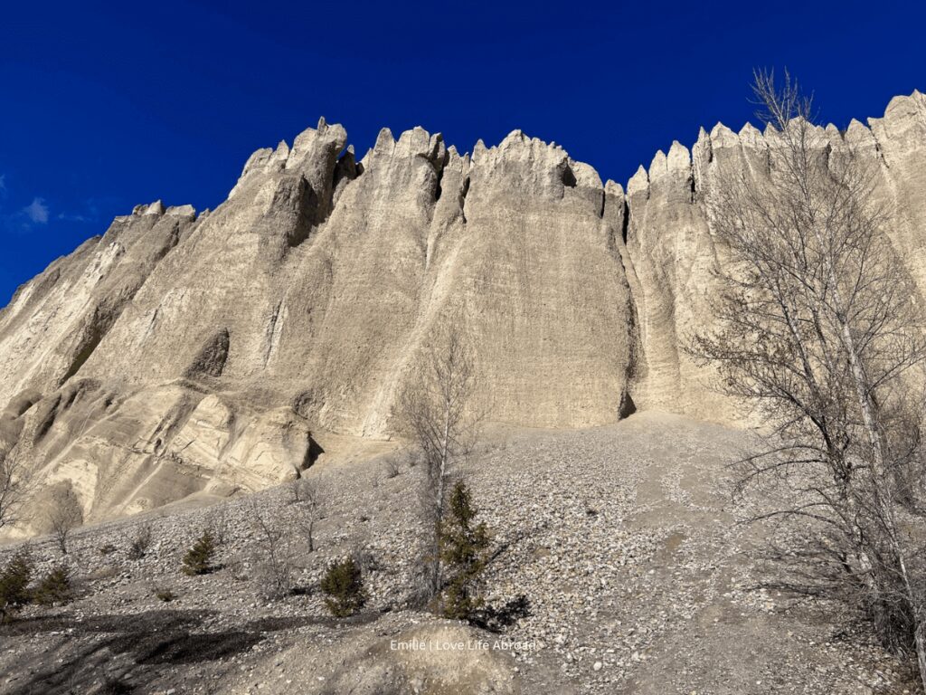 I took this picture of the hoodoos from highway 93 in fairmont hot springs.