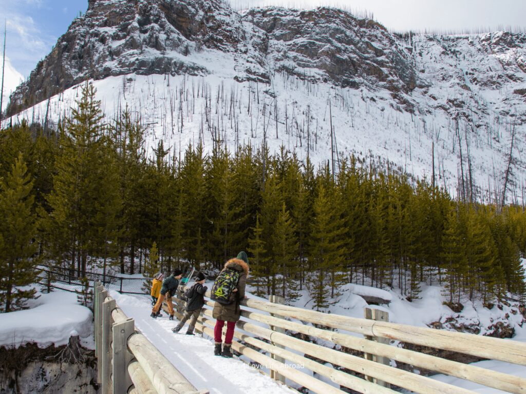 hiking at marble canyon on the way to the Columbia Valley