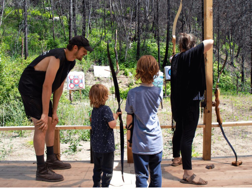 My kids favorite activity at REO Rafting Resort was archery