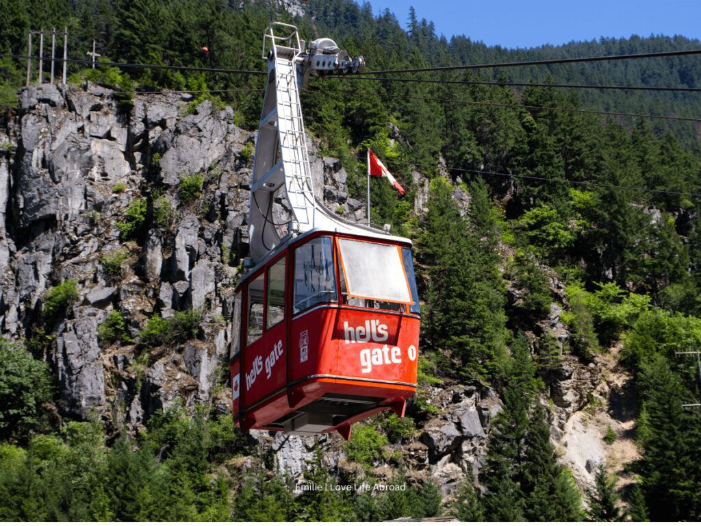 We took the airtram at Hells Gate on the over the Fraser River in the Fraser Canyon.