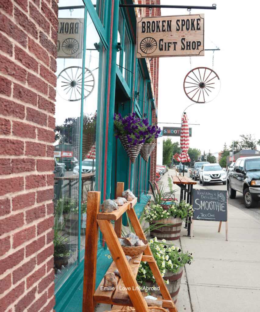 walking around downtown Maple Creek