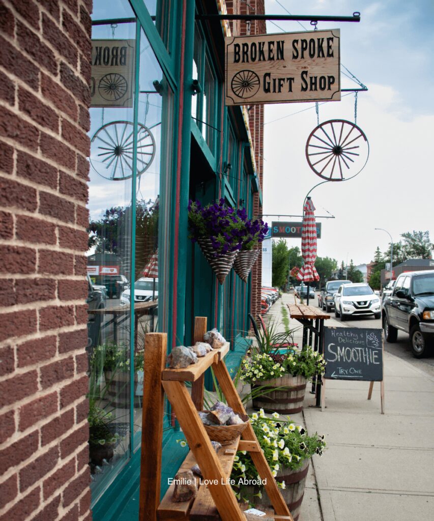 walking around downtown Maple Creek