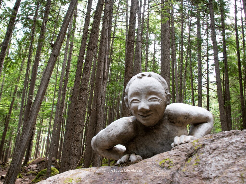 Sculptures on Kaslo River Trail 1