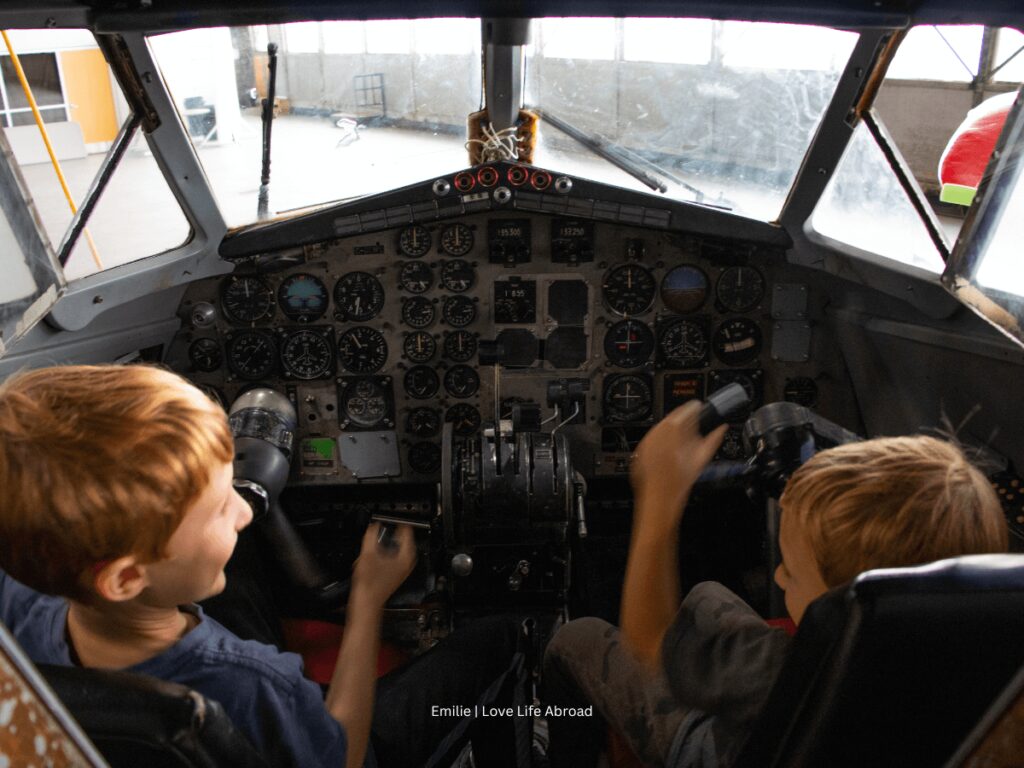 It was so cool to be able to sit inside one of the airplanes at the  Canadian Bushplane Museum in Sault Ste Marie