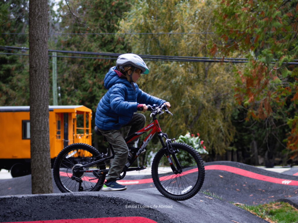 The kids loved the pump track in Sicamous