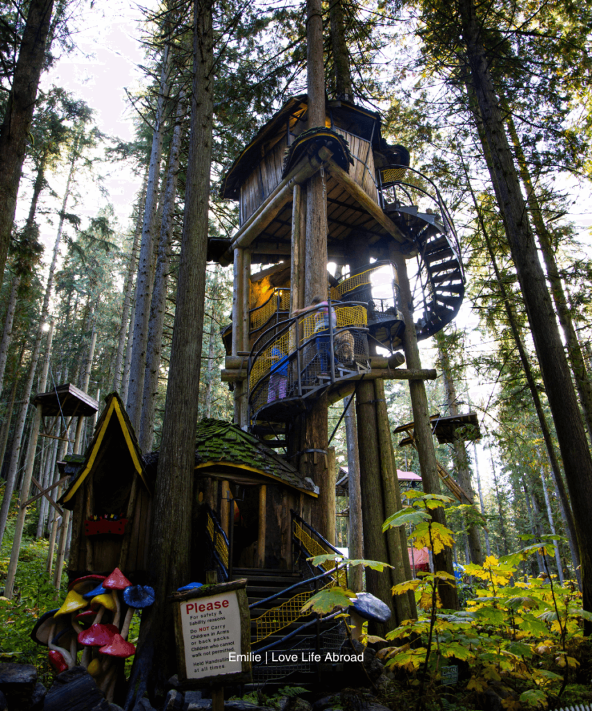 The tall treehouse at the Enchanted Forest